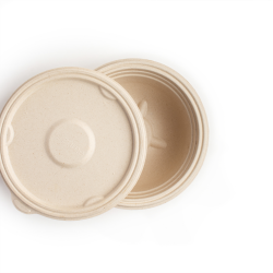 500ml Bowls & Cups Round Bottom Bagasse (ANTI - LEAK)
